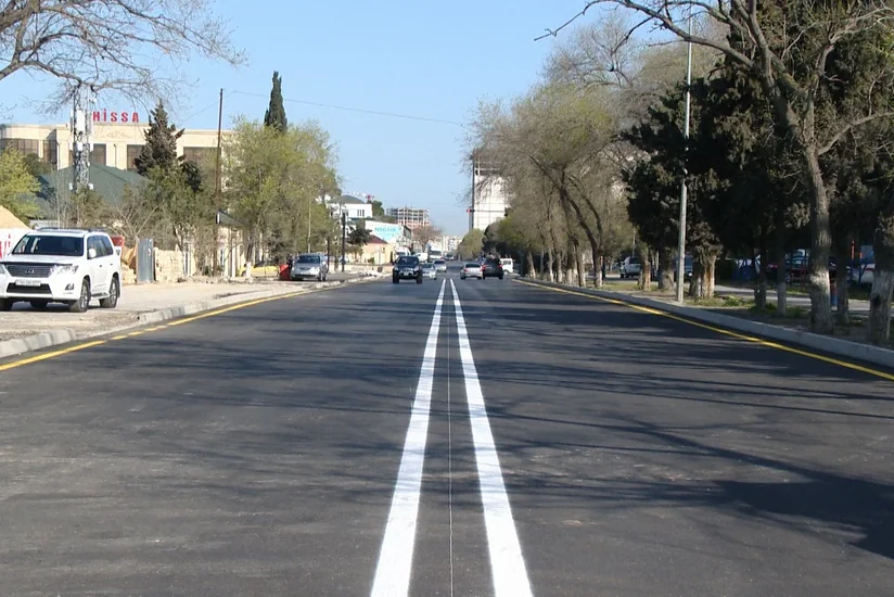 Bakıda Çobanzadə küçəsinin bir hissəsi təmir edilib - FOTO
