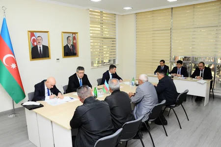 Köçərli Həsənov Naftalanda vətəndaşları qəbul edib