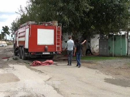 Salyanda 3 otaqlı fərdi yaşayış evi yanıb - FOTO