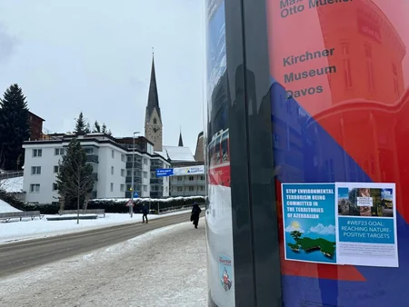 Davosda azərbaycanlı ekofəallara dəstək nümayiş etdirilib