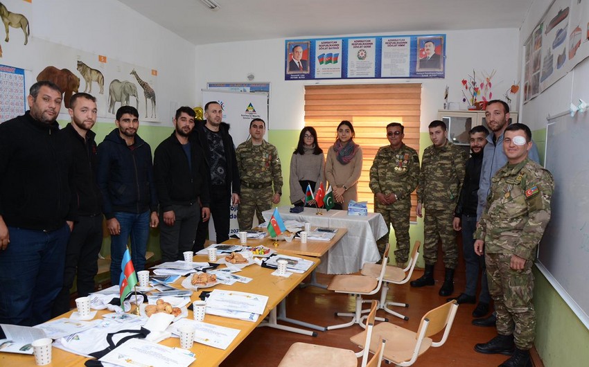 Gənclər Təşkilatı qazilərə psixoloji dəstək aksiyaları keçirib 