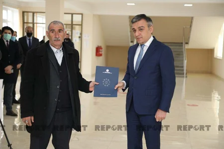 Şəhid ailələri və müharibə əlillərinə daha 100 mənzil verilib