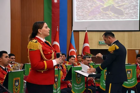 Hərbi Məktəbin orkestr heyəti Türkiyədən qayıdıb