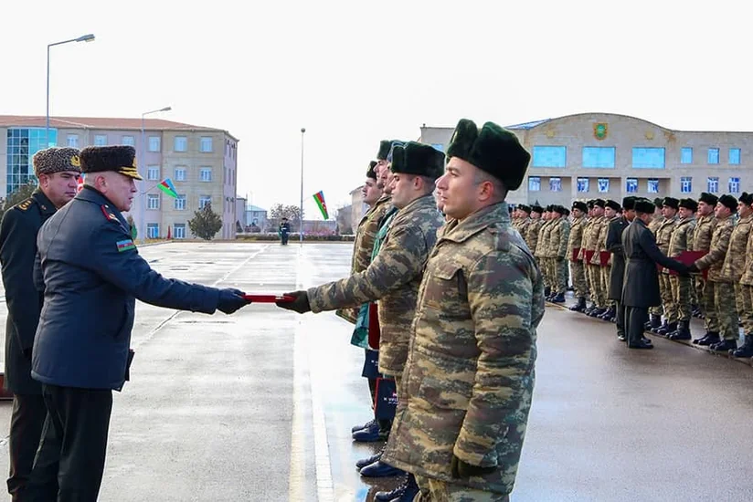 Naxçıvan Qarnizonu Qoşunlarında təşkil olunan növbəti kurslar başa çatıb