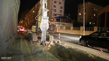 Bakıda avtomobil yol nişanının olmadığı quyuya düşüb - FOTO - VİDEO - YENİLƏNİB