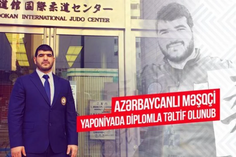 Azərbaycanlı cüdo məşqçisi Yaponiyada diplomla təltif olunub - VİDEO