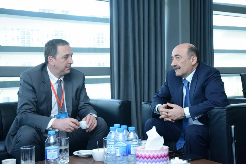 Əbülfəs Qarayev Gürcüstanın mədəniyyət və abidələrin mühafizəsi naziri ilə görüşüb