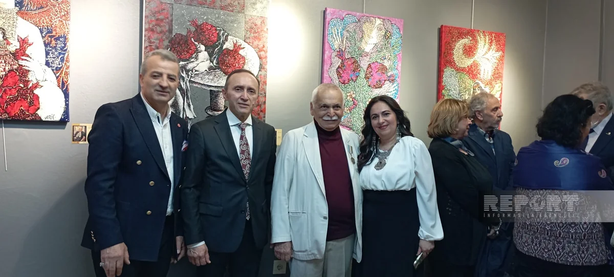 Ankarada xalq rəssamı Arif Hüseynovun “Novruz naxışları” sərgisi keçirilir