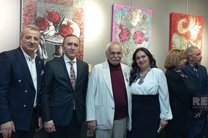 Ankarada xalq rəssamı Arif Hüseynovun “Novruz naxışları” sərgisi keçirilir