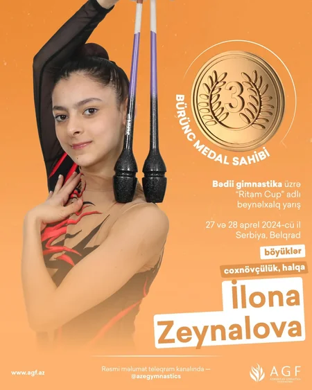 Azərbaycanın iki gimnastı Serbiyada beş medal qazanıb
