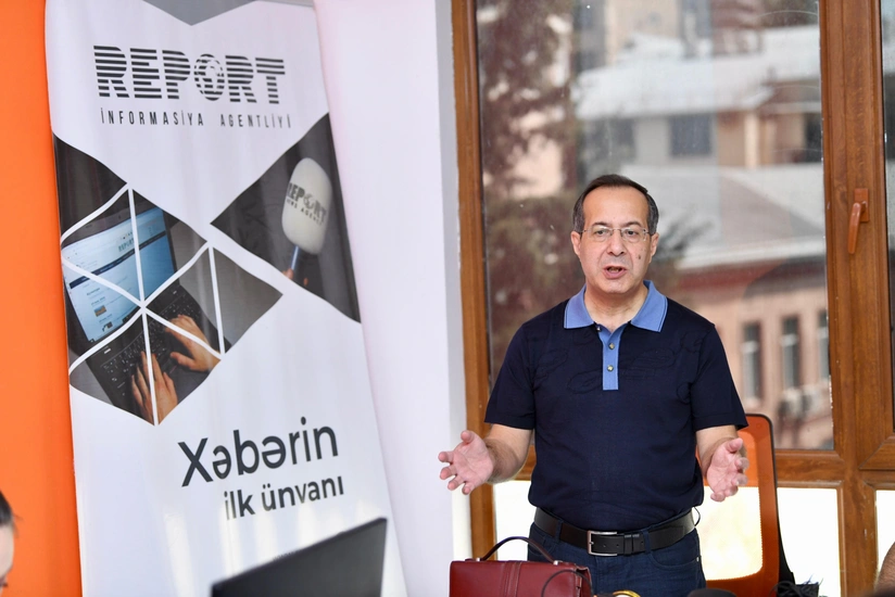 Baku TV Rəqəmsal Media Məktəbinin təlimçisi Report Media Məktəbinin qonağı olub
