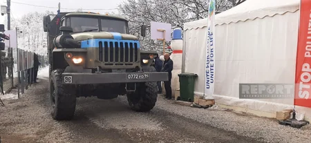 На дороге Ханкенди-Лачын созданы условия для беспрепятственного проезда автомобилей РМК