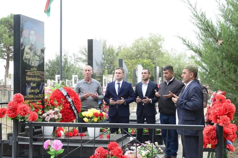 Antiterror tədbirləri zamanı şəhid olan Amil Tanrıverdiyevin anım mərasimi keçirilib 