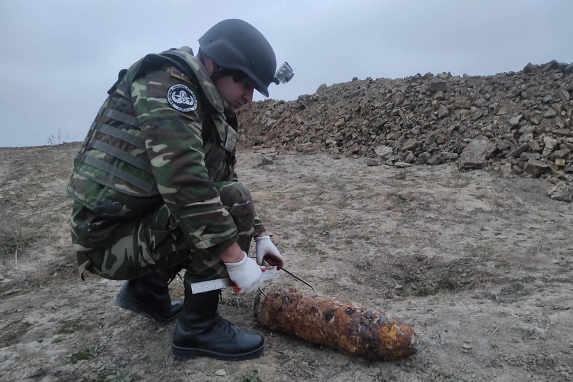 Abşeronda top mərmisi tapılıb