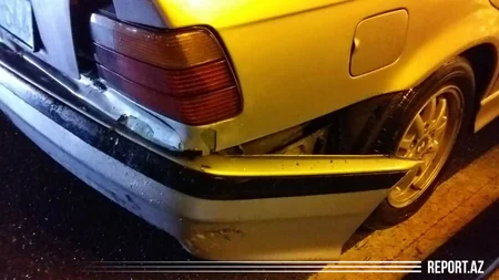 Bakıda BMW markalı avtomobillər toqquşdu