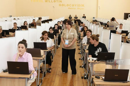 Azad olunan ərazilərdə çalışan müəllimlər ilk dəfə sertifikasiya imtahanında iştirak ediblər