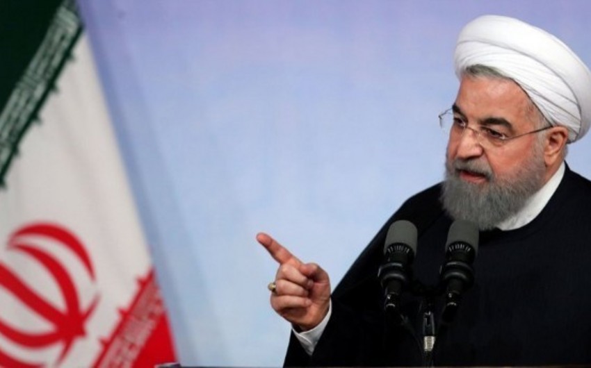 Ruhani Trampın İranın nüvə silahları ilə bağlı bəyanatına cavab verib