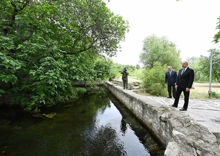Prezident Ağdamda Şahbulaq qalasında olub - YENİLƏNİB