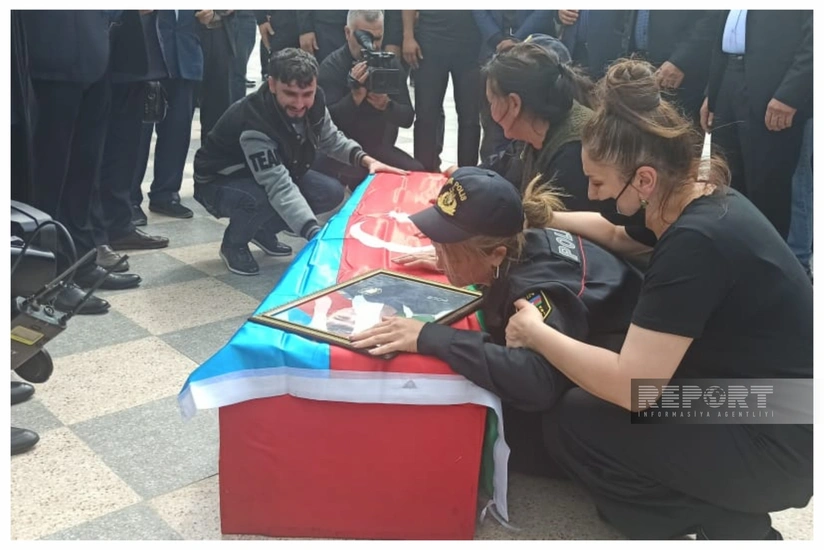 Erməni terroru nəticəsində həlak olan polis serjantı Asim Camalzadə dəfn olunub - YENİLƏNİB