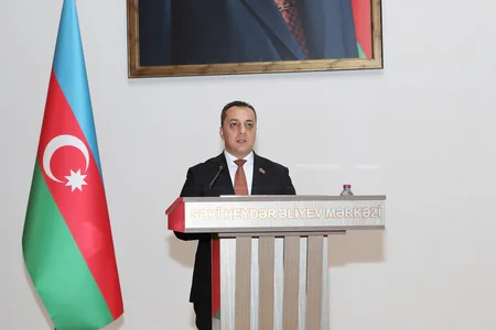 Şəkidə Ümummilli Liderin 100 illik yubileyinə həsr olunan tədbir keçirilib