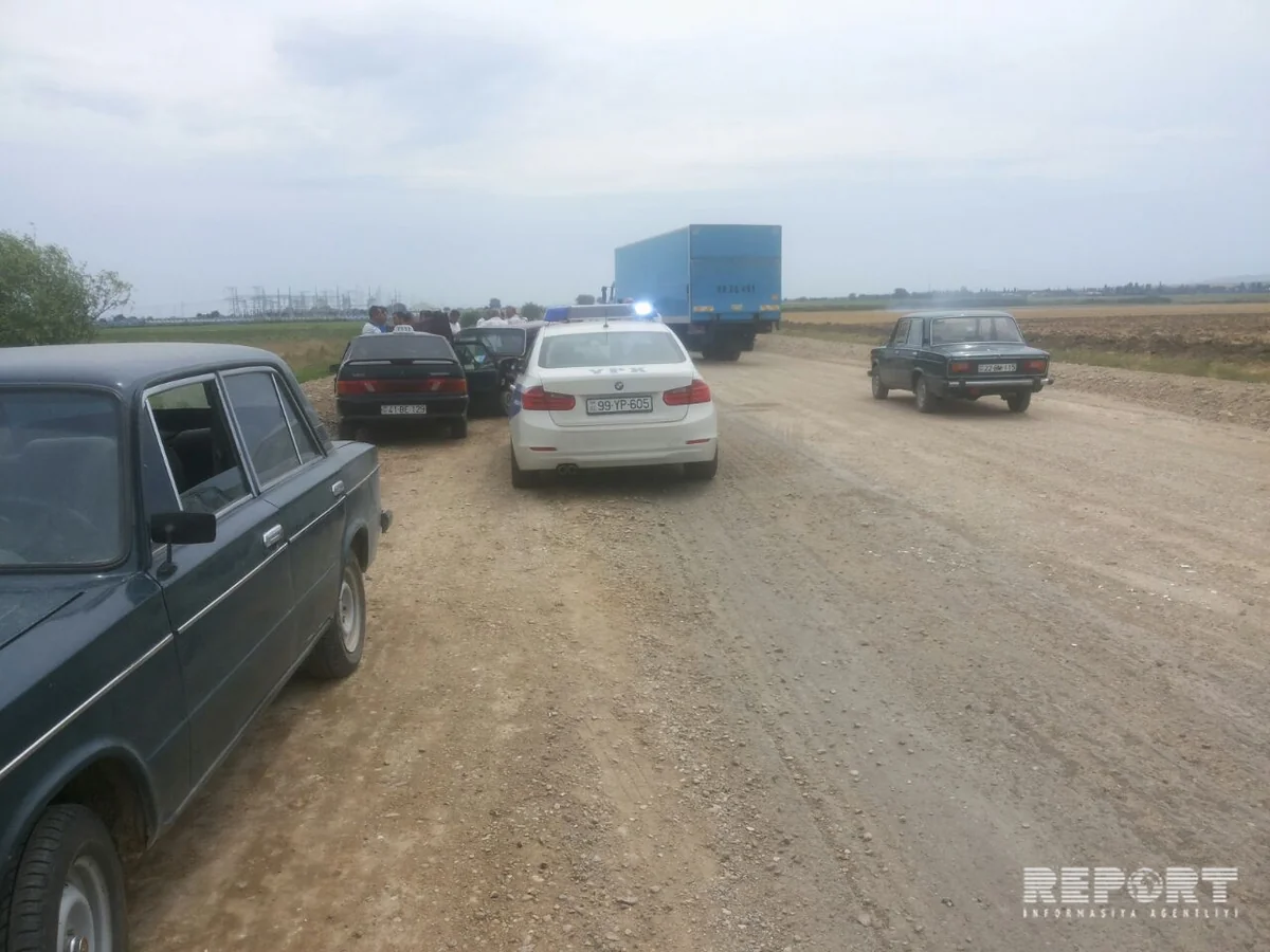В Геранбойском районе произошло ДТП, пострадали 3 человека - ФОТО