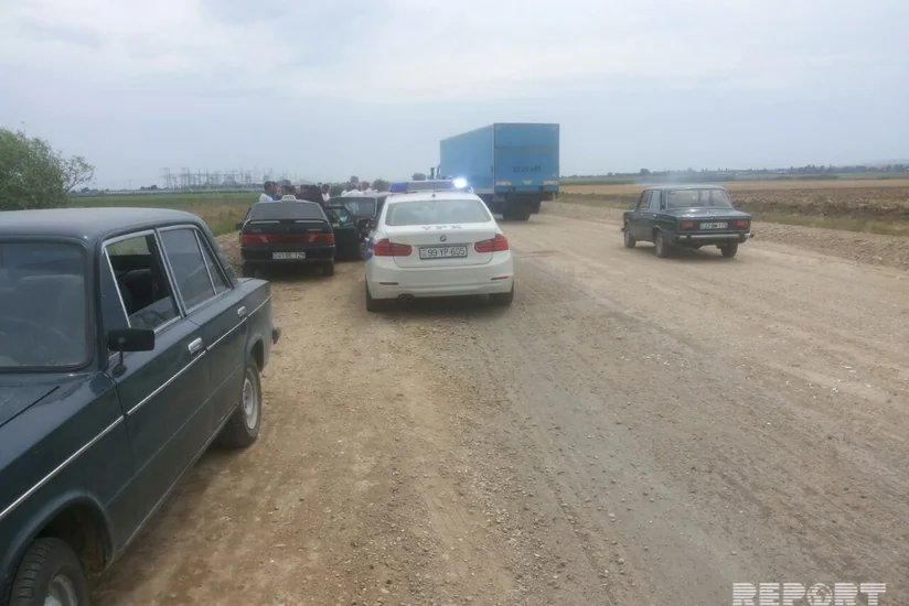 В Геранбойском районе произошло ДТП, пострадали 3 человека - ФОТО