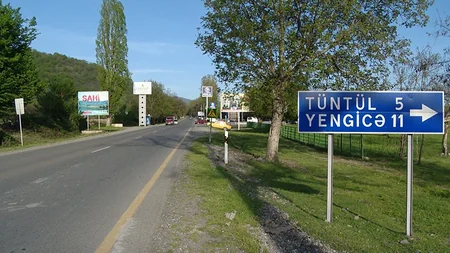 Qəbələnin Nohurqışlaq-Tüntül-Yengicə avtomobil yolu təmir edilir