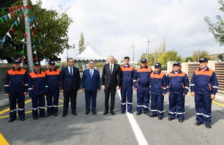Prezident İlham Əliyev Qəbələdə avtomobil yolunun açılışında iştirak edib - YENİLƏNİB