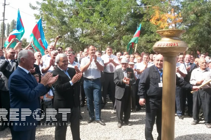 В село Алексеевка Хачмазского района впервые проведен газ - ФОТО
