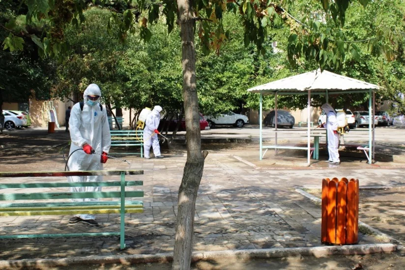 Yasamal rayonunda dezinfeksiya işləri aparılıb