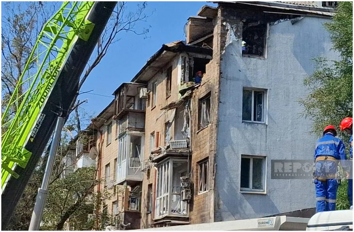 Bu gecə Rusiya ordusu Kiyevə 18 ballistik raket buraxıb - FOTOREPORTAJ