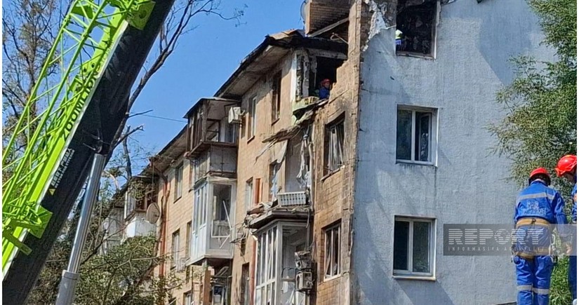 Bu gecə Rusiya ordusu Kiyevə 18 ballistik raket buraxıb - FOTOREPORTAJ