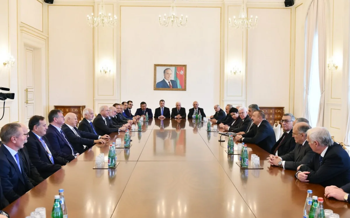 President Ilham Aliyev receives delegation of heads from EOC, international sports organizations and foreign NOCs