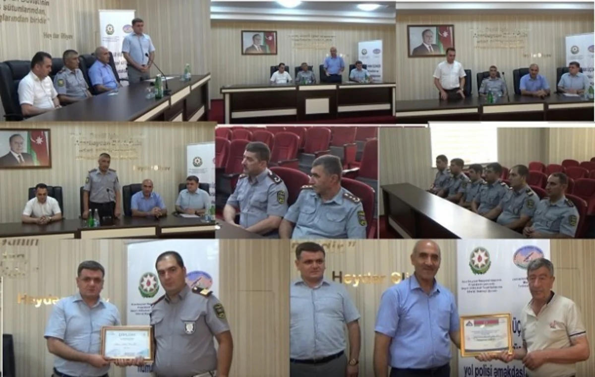 Xidmətdə fərqlənən polis əməkdaşları mükafatlandırılıb