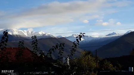Azərbaycanın şimal-qərb bölgəsinə ilk qar yağıb - FOTO