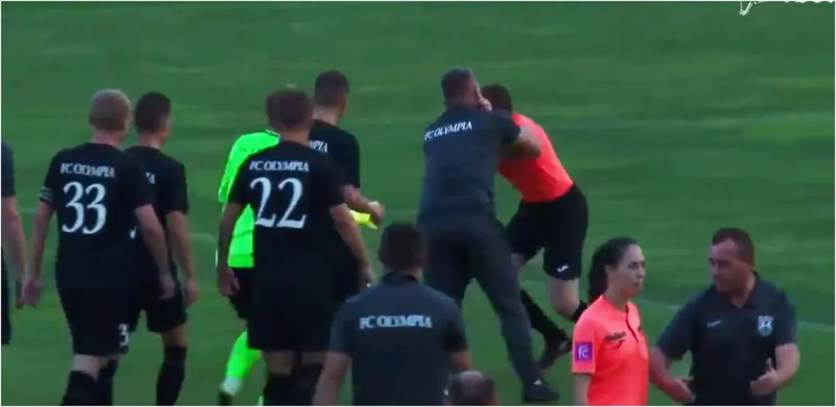 На Кубке Украины тренер избил судью