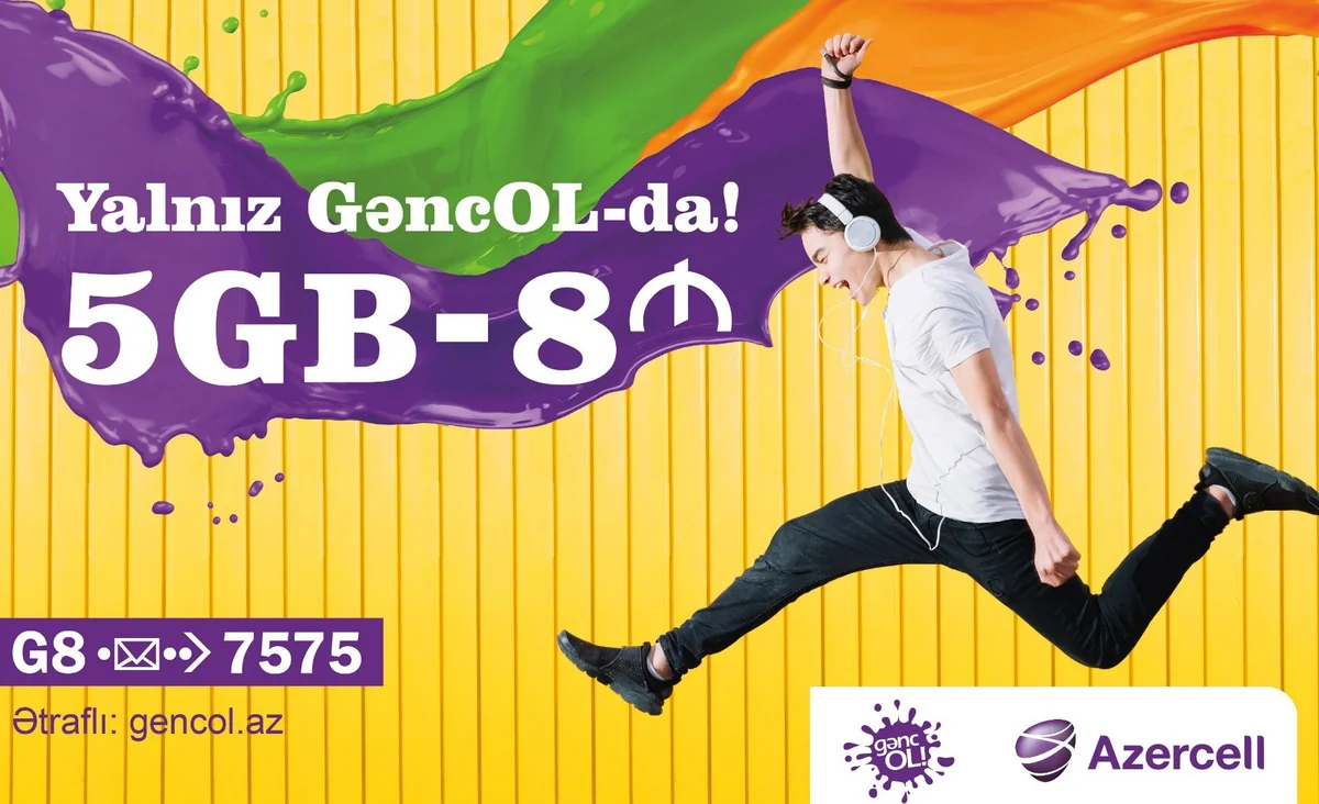 Azercell GəncOL8 tarif paketinə qoşulan abunəçilərinə internet hədiyyə edəcək
