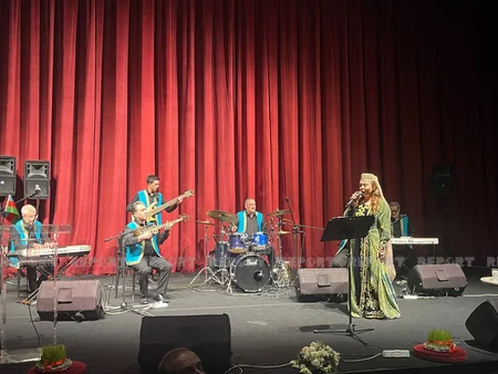 İstanbulda Novruz şənliyində Azərbaycanın Xalq artistinin milli mahnılar ifa edib