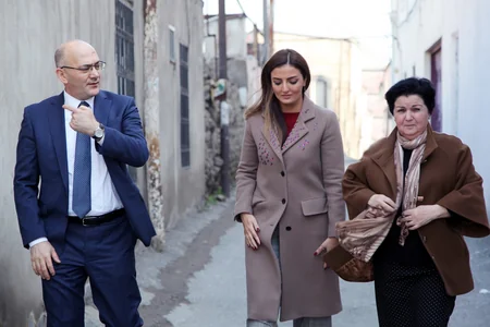 Deputatlığa namizəd Könül Nurullayeva növbəti görüşlərini keçirib - FOTO
