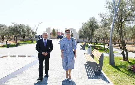 First Vice-President Mehriban Aliyeva viewed newly-built recreation park in Kurdakhani