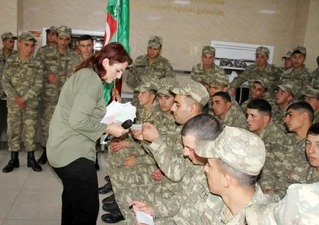 Hərbi qulluqçuların asudə vaxtı yüksək səviyyədə təşkil olunur