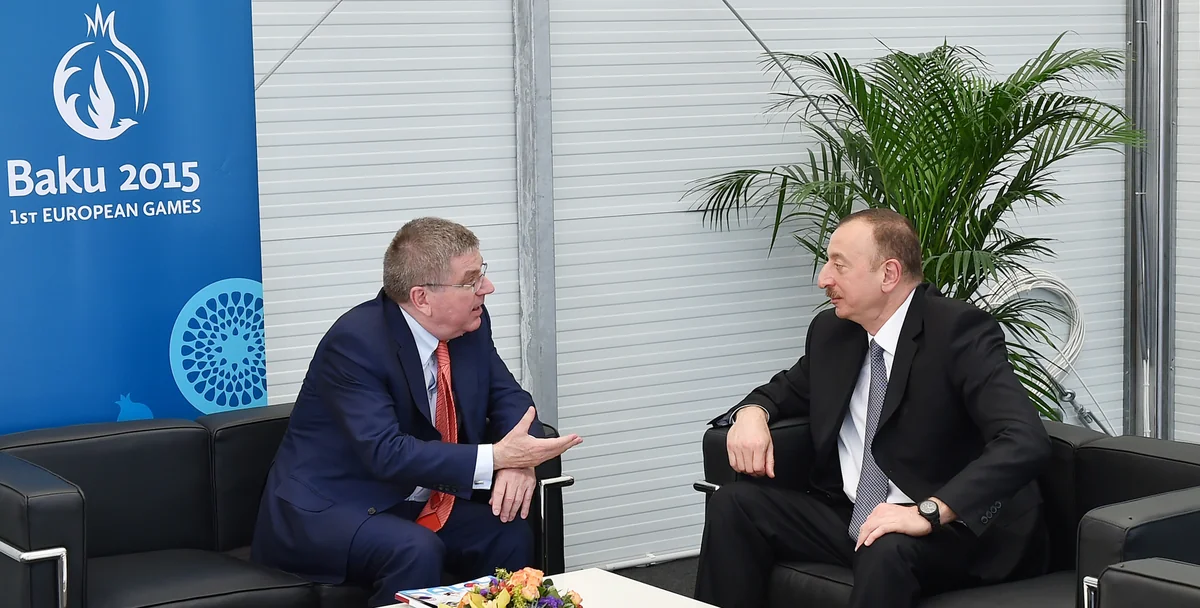 Ilham Aliyev congratulates Thomas Bach