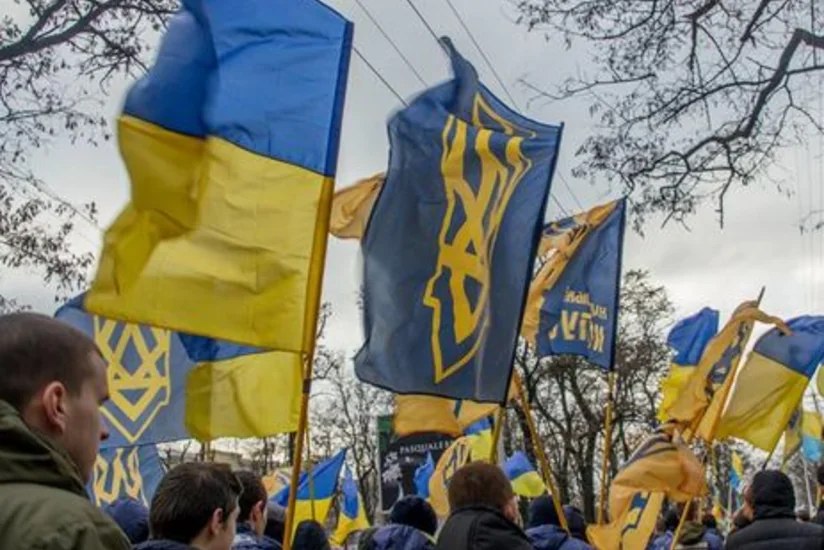 В Киеве проходит марш националистов