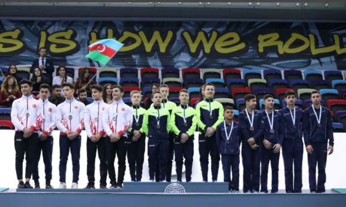 Азербайджанские гимнасты стали третьими на AGF Junior Trophy - ФОТО