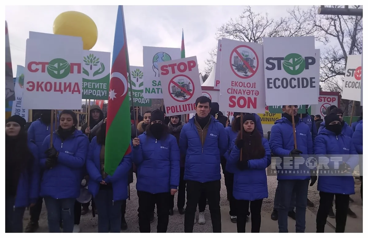 Nearly 100 new eco-activists and volunteers join protest on Khankandi-Lachin road - VIDEO