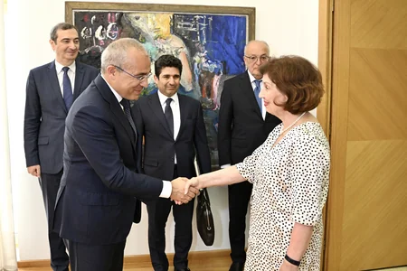 Şimali Makedoniya Prezidenti Mikayıl Cabbarovu qəbul edib