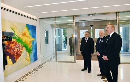President Ilham Aliyev attends inauguration of new building of Azerbaijan's Embassy in Belgium