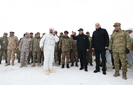 Turkish, Azerbaijani, Georgian defense ministers watch course of exercises