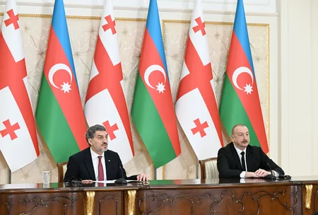 Azərbaycan və Gürcüstan prezidentləri mətbuat bəyanatlarla çıxış ediblər - YENİLƏNİB