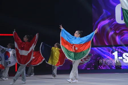 Milli Gimnastika Arenasında Avropa Kubokunun açılış mərasimi keçirilib